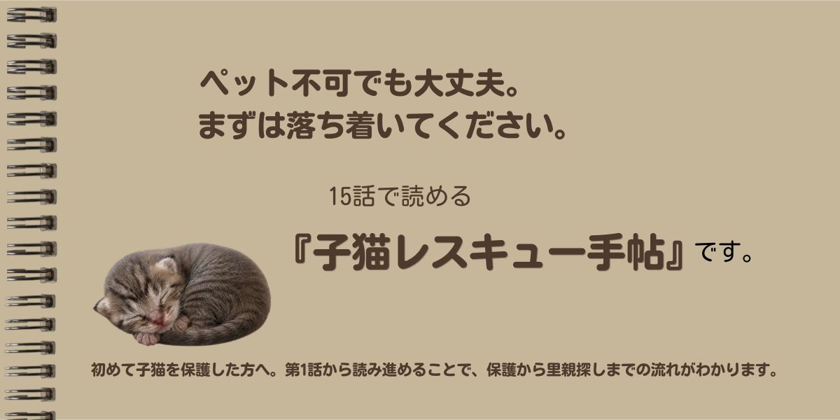 子猫レスキュー手帖